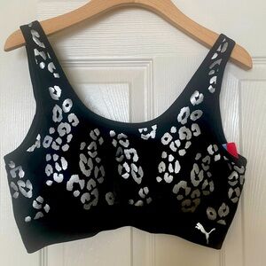 PUMA Low Support Seamless Drycell Black Sports Bra Size XL